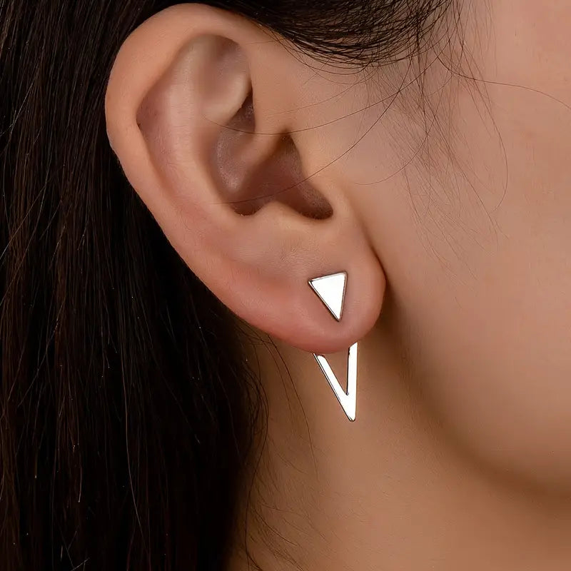 Double Triangle Earrings