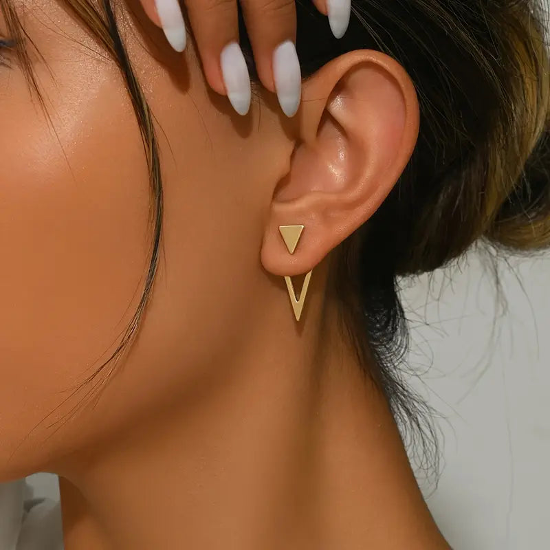Double Triangle Earrings